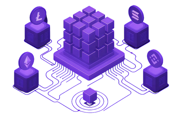 Blockchain Network Illustration